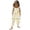 White, variant on Toddler Girls Sleeveless Suspenders Floral Prints Romper Jumpsuit Clothes