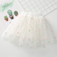 thumbnail image 4 of AKAFMK Baby Girl's Rainbows Tutu Skirt,Tulle Princess Ballet Dress,Toddler Girls Cute Party Dance Costume Solid Color Net Yarn Crimping Daisy Embroidery Tulle Skirt, 4 of 4