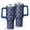 Dark Blue Christmas-1, variant on Dark Blue Christmas Gingerbread Pattern Tumbler with Handle and Lid,40oz Double Wall Vacuum Insulated Tumbler,Cups Gift for Women and Men