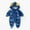 Blue, variant on DJskiyers Baby Boys Girls Fuzzy Snowsuit Dinosaur Print Fleece Jumpsuits Comfy Warm Onesies Cute Ear Hood Plush Romper Zip Up Trendy Outwear Size 3M-18M