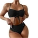 thumbnail image 1 of Bikini de mujer sexy Empalme sólido Traje de baño de dos piezas Traje de baño Conjunto de ropa de playa Fridja nalpqowj22538, 1 of 6