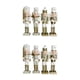 thumbnail image 3 of Matsuzay Soldado Cascanueces de borde de , artesanía exquisita para decoración navideña coleccionable, 4 Uds. Oro blanco 4 piezas 2Conjunto, 3 of 6