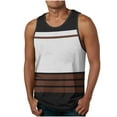 thumbnail image 2 of YanHoo Tank Tops for Men Stretchy Gym Workout T-Shirts Color Block Crewneck Sleeveless Shirts Summer Casual Tee, 2 of 5