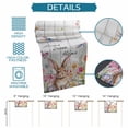 thumbnail image 6 of Grey Easter Table Runner 70 Inches, Spring Watercolor Tulip Flower Plant Wood Grain Bed Runner Dresser Scarves Tabletop for Indoor Outdoor Parties/Ceremony/Banquet, 13" x 70", 6 of 8