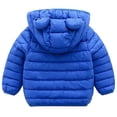 thumbnail image 4 of WIBACKER Winter Down Coats for Kids Baby Boys Girls Light Puffer Padded Jacket Bear Hoods Toddler Outerwear, 4 of 8