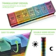 thumbnail image 4 of Extra Large Weekly Pill Organizer, 7 Day AM/PM Pill Case with XXL Compartment for Fish Oils, Travel-Friendly Medicine Organizer Pill Planner for Vitamins, Supplements, 4 of 7