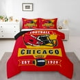 thumbnail image 2 of Erosebridal Sports Bedding Sets with Comforter, Lightweight, Red 2 Pieces, Chicago, 2 of 6
