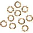 thumbnail image 1 of PinesC Jump Rings, Round 4mm 20 Gauge, 50 Piece Bulk Pack, Gold Filled Gold, 1 of 3