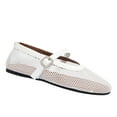 thumbnail image 2 of BERANMEY Women's Breathable Mesh Ballet Flats Casual Shoes with Crystal Buckle Fashion Fishnet Mary Jane Flats for Work & Everyday, 2 of 11