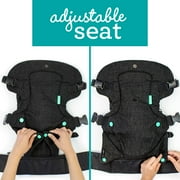 Infantino Flip 4-in-1 Convertible Baby Carrier, 4-Position, for Newborns and Toddlers 8-32lb, Black
