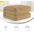 thumbnail image 5 of 1 Piece New Fluffy Pattern Comforter, 800 TC, 100% Egyptian Cotton, Super King Size Taupe Solid, 5 of 6