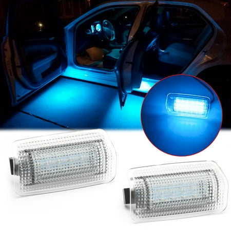 Xotic Tech Blue Full LED Side Door Courtesy Light Assy Compatible With Lexus IS ES GS LS RX GX LX /for Toyota Avalon Sienna Venza Camry Prius 4Runner, OEM Replacement, Powered by 18-SMD LED