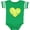 Football Green and White, variant on Inktastic Tennis Ball in Heart Boys or Girls Baby Bodysuit