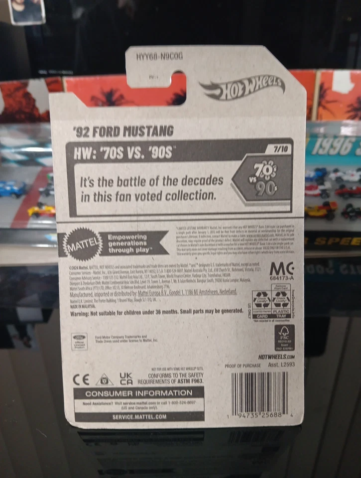 Hot Wheels 92 Ford Mustang