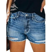 Women S Blue Jean Shorts Walmart Com