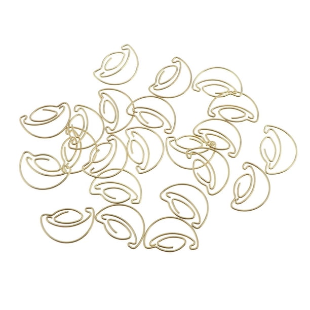 Clips de papel con forma de lingote de 20 piezas / pieza, clips , abrazadera de clip de foto para