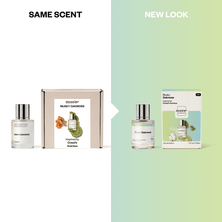 Dossier Musky Oakmoss Eau De Parfum, Inspired by Creed's Aventus