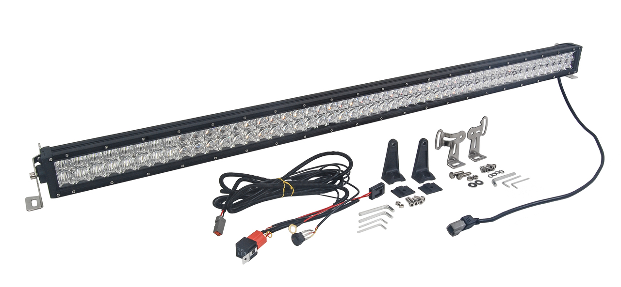 4D 300w 52 inchOZ-USA® LED Light bar spot flood combo off road 4x4 4wd ...