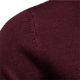 thumbnail image 4 of Gibobby Suéter ligero hombre Suéter de cuello redondo para hombre(Rojo,Grande), 4 of 5