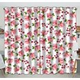 thumbnail image 1 of EREHome Pink Roses Blackout Window Curtain Drapery Panels 52x84 inch two Piece, 1 of 1