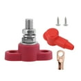 thumbnail image 3 of Bloque de terminales M10, bloque de distribución de pernos, pieza de repuesto de acero inoxidable Rojo, 3 of 9