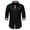 Black, variant on Button Down Shirts For Men Plaid Patchwork Long Sleeve Lapel Crew Neck Regular-Fit Dressy Blouse Casual Wrinkle Free Untucked Stretch Office Workwear