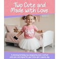 thumbnail image 3 of Lalo & Luna Two Cute Second Birthday Girls Short Sleeve Shirt, Toddler Tee, Mauve Heather, 3 of 6