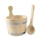 thumbnail image 1 of Juego de cubo y cucharón para Sauna,Barril de herramientas de baño de madera,Accesorios para sala de ,Cubo de madera para Sauna portátil de 5L pa, 1 of 9