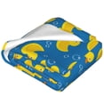 thumbnail image 2 of Salouo Rubber Duck Print Bed Blankets,Flannel Blanket Comfortable Air Conditioning Blanket Lightweight Blanket for Sofa Bed Travel & Couch -50"x40", 2 of 8