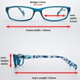 thumbnail image 6 of 3 Pack Blue Light Blocking Reading Glasses for Women, Spring Hinge, 3 colors, Anti Eyestrain, +2.25, 6 of 8
