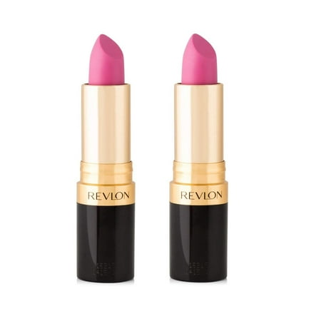 - Revlon Super Lustrous Lipstick, Matte #011 Stormy Pink (Pack of 2)