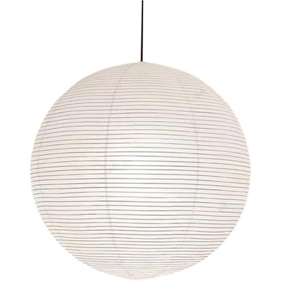 White Round Paper Lampshade, Replacement Ball Lanterns Lamps Paper Lantern Ceiling Light Cover for Parties Weddings Coffee Shop Decoration