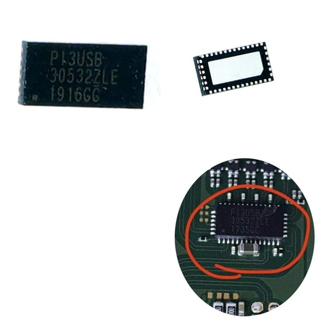Replacement PI3USB 30532ZLE USB-C Pericom Audio Video Control IC Chips for Nintendo Switch Motherboard