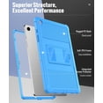 thumbnail image 3 of Funda MoKo resistente a los golpes con protector de pantalla para Galaxy Tab A9+ 11 2023, azul, 3 of 7