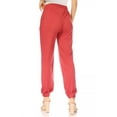 thumbnail image 3 of Women's Casual Solid Drawstring Elastic Waist Jogger Pants with Pockets, 3 of 6