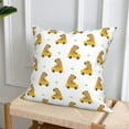 thumbnail image 6 of Throw Pillow Covers, Car Capybaras Soft Square Pillow Cases with Invisible Zipper for Couch Bed Sofa, Farmhouse Fall Home Decor 20"x20", 6 of 7
