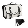 thumbnail image 4 of Sac de Selle Latérale à Agencement de Couleurs Sac de Queue Pochette de Bagage Rangement Blanc pour Moto, 4 of 12