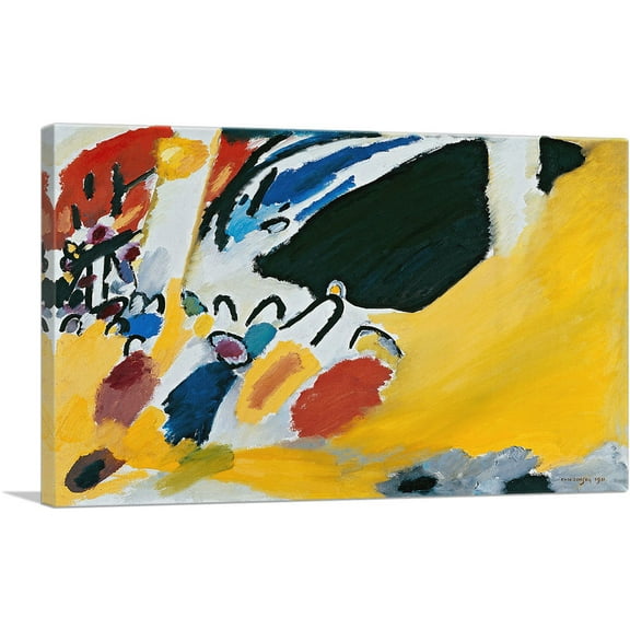 ARTCANVAS Impression III - Concert 1911 Canvas Art Print by Wassily Kandinsky - Size: 26" x 18" (0.75" Deep)