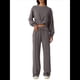 thumbnail image 2 of Conjunto de Chándal de 2 Piezas para Mujer: Sudadera Corta con Parte Delantera y Pantalón Deportivo de Pierna . Conjunto de Estar por Casa. Gris L, 2 of 8