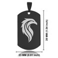 thumbnail image 2 of Stainless Steel Mythical Phoenix Head Dog Tag Pendant Necklace, 2 of 3