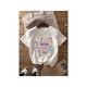 thumbnail image 1 of Women's Mother's Day in Spain Graphic Print T-Shirt - "La MeJoR MaMa" Spanish Phrase & Colorful Hearts/Stars Design, Soft Grey Casual Short Sleeve Crew Neck Top, Machine Washable Summer Spring Te, 1 of 6