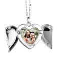 thumbnail image 5 of MANNYA Heart Sublimation Blanks Angel Wing Love Heart Necklaces Custom Lockable Photo Blank MDF Printable Pendant for Women, 5 of 9