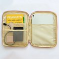 thumbnail image 3 of Housse de Tablette Portable en Métal Double Fermeture Éclair Mode Sac de Rangement en Coton pour Tablette Mallette Rose 11 Po, 3 of 5