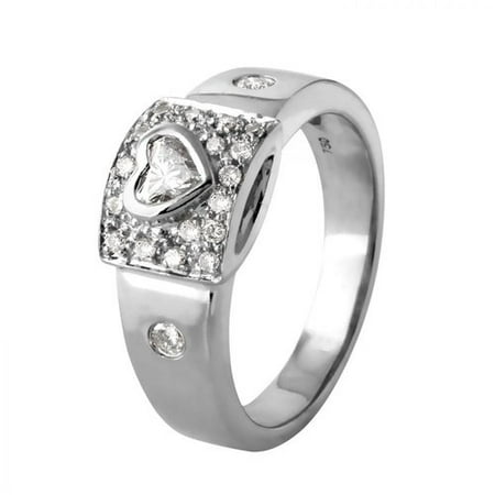 Foreli 0.6 CTW Diamond 18k White Gold Ring