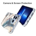 thumbnail image 5 of for iPhone 13 Pro Max Case 6.7 Inch 2021, [10FT Military Grade Drop Protection] Marble Phone Case Slim Glossy Soft TPU Shockproof Protective Cover for Women Men Stylish Phone Cases(Marble#2), 5 of 5