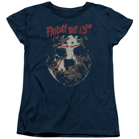 Friday The 13Th - Rough Mask - Women's Short Sleeve Shirt - X-Large
