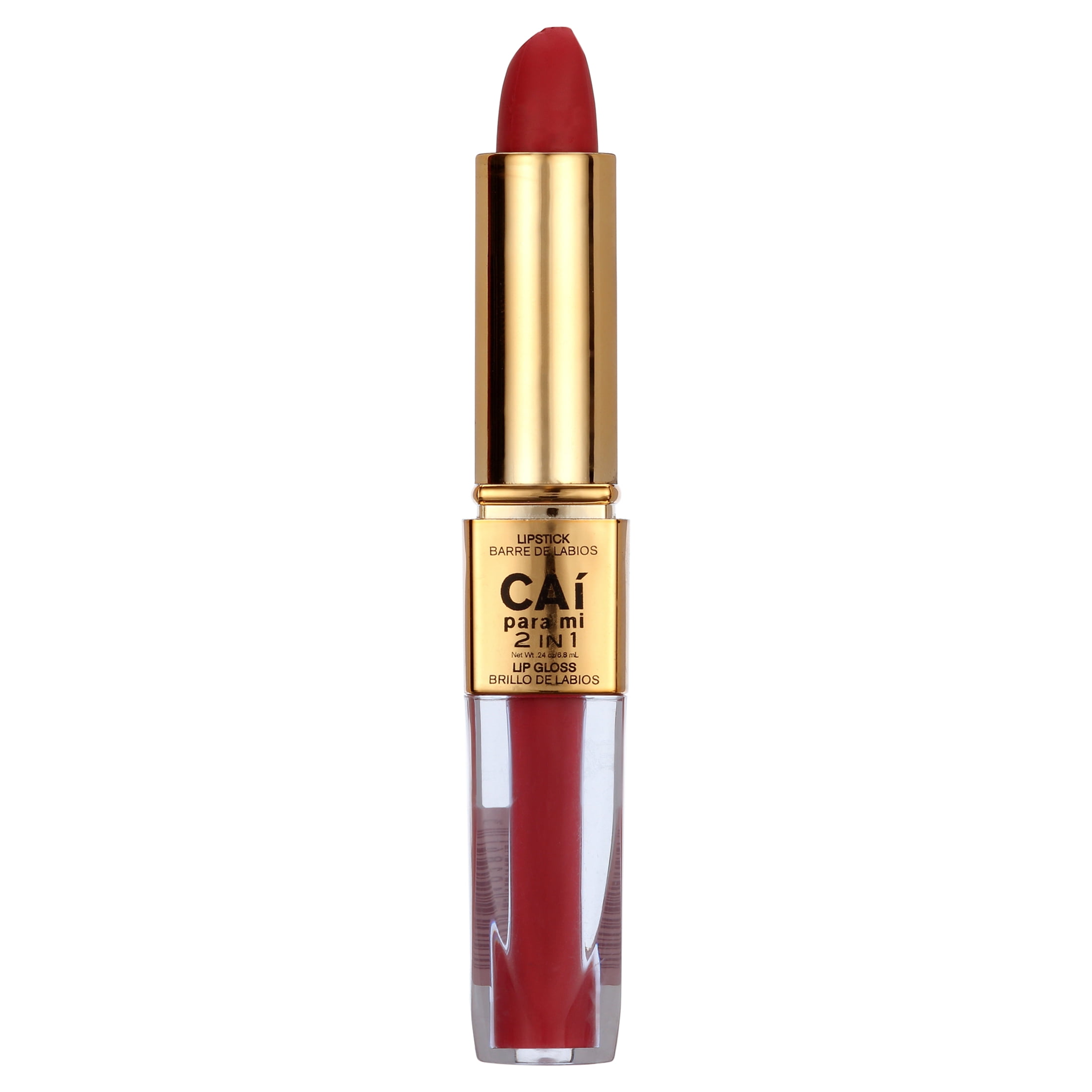Cai Para Mi 2-in-1 Lipstick & Lip Gloss, Pink Candy