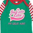 thumbnail image 4 of Inktastic Cute Like My Great Aunt Girls Long Sleeve Baby Bodysuit, 4 of 5