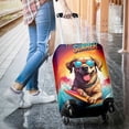 thumbnail image 3 of Retro Surfing Labrador Retriever in Cool Sunglasses Hello Summer Waves Travel Luggage Cover Lab Dog Lover Gifts Suitcase Dust Protective Decor - 10001, 3 of 5