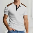 thumbnail image 2 of Men's Slim Fit Shirts Stylish Casual Short Sleeve Easy Care Athletic Top for Everyday Wear, 2 of 6